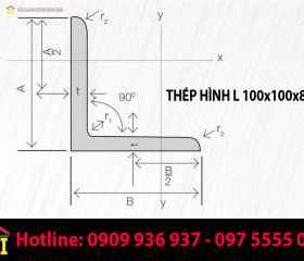 Thép Hình L 100x100x8, 10