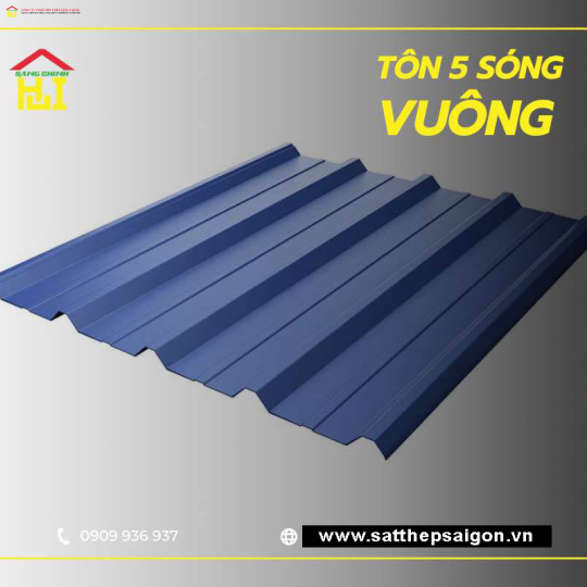 Giá tôn 5 sóng vuông