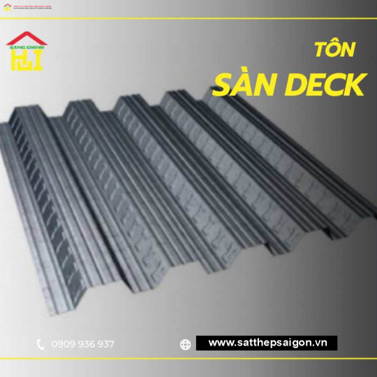 Giá tôn sàn deck 0.58mm, 0.75mm, 0.95mm