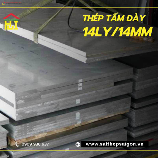 Thép Tấm Dày 14mm/14Ly