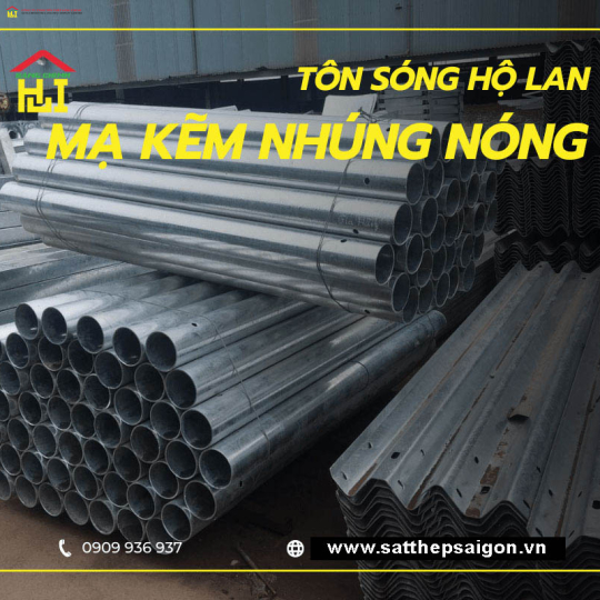Tôn sóng hộ lan mạ kẽm nhúng nóng